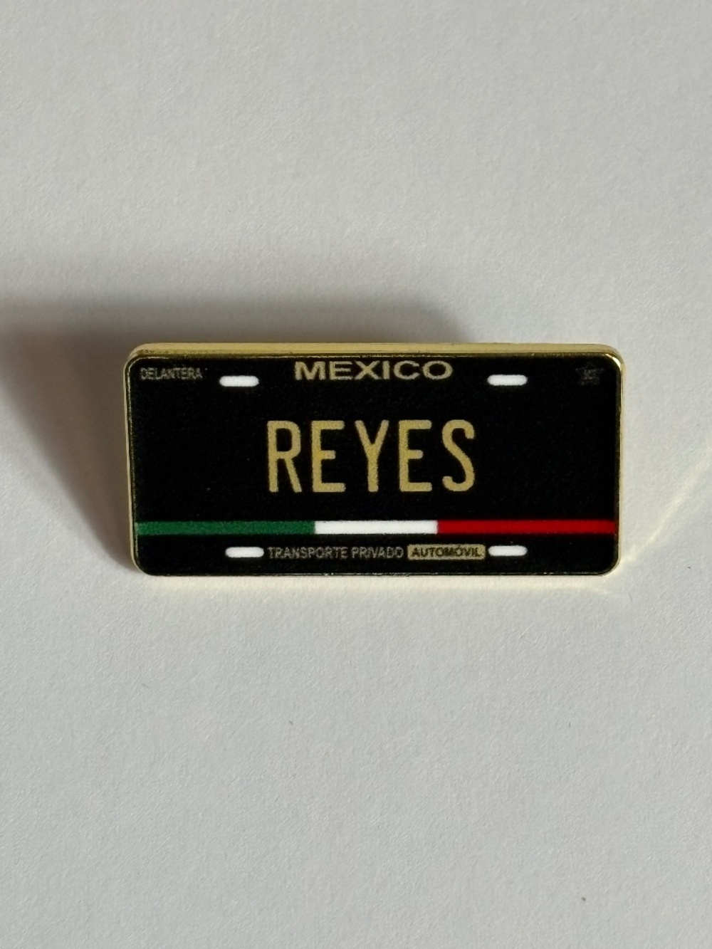 Mexico Flag Reyes Name License Plate Hat Pin Pins Hats Fitted New Era Hatpin